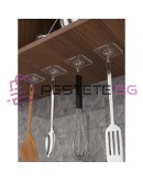 Здравa самозалепващa кукa за закачане прозрачна